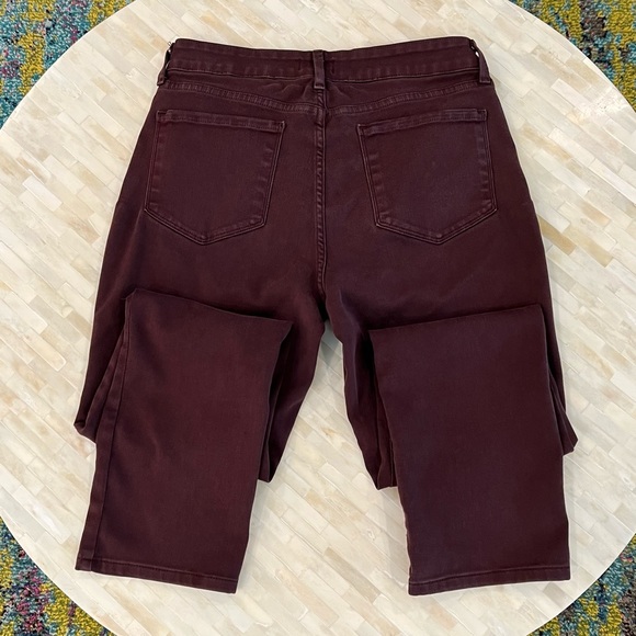 NYJD Burgundy Slim Straight Jeans - Picture 5 of 8